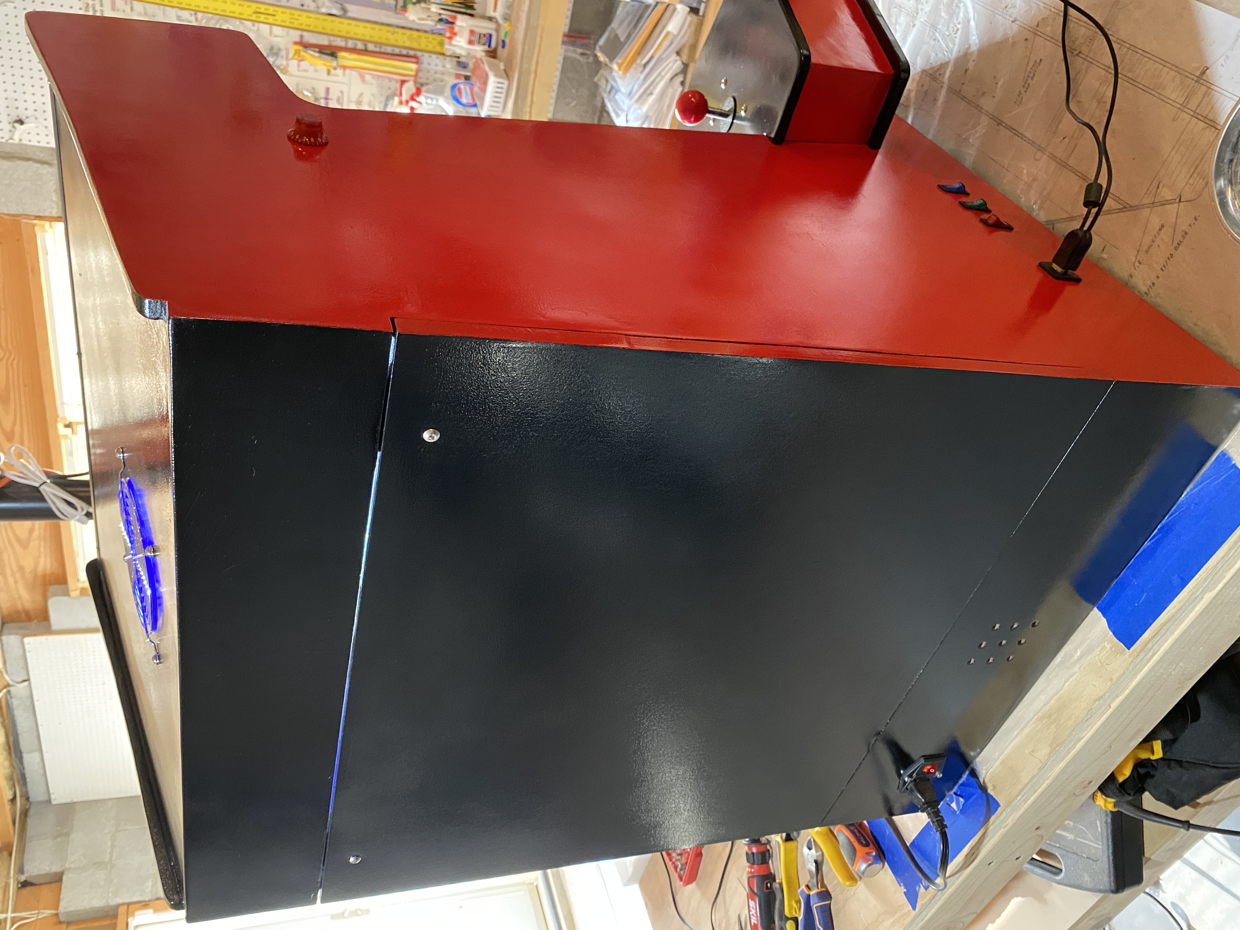 RetroPie Arcade Closed Back View RetroPie Arcade Closed Back View