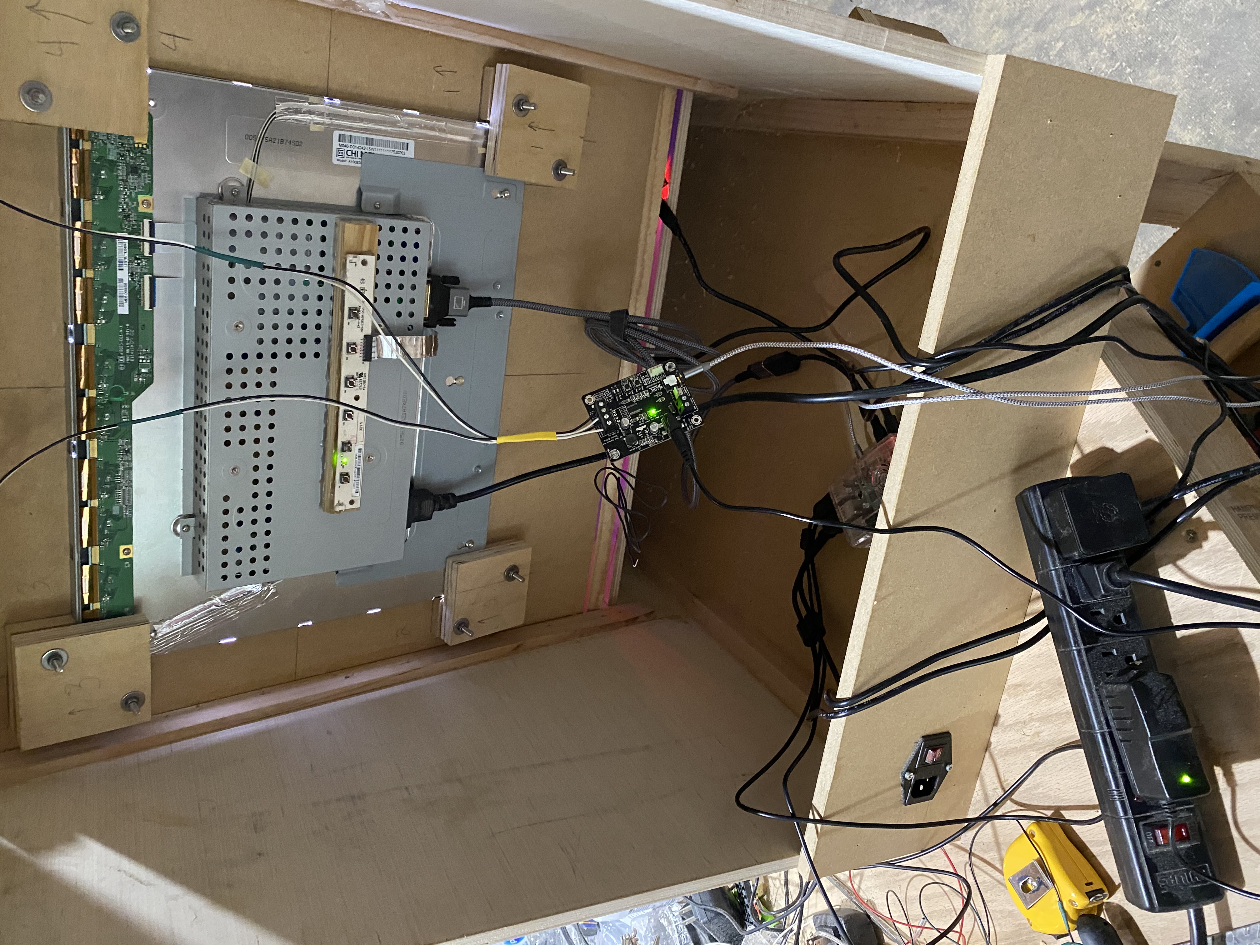 RetroPie Arcade Electronics Rough-In RetroPie Arcade Electronics Rough-In
