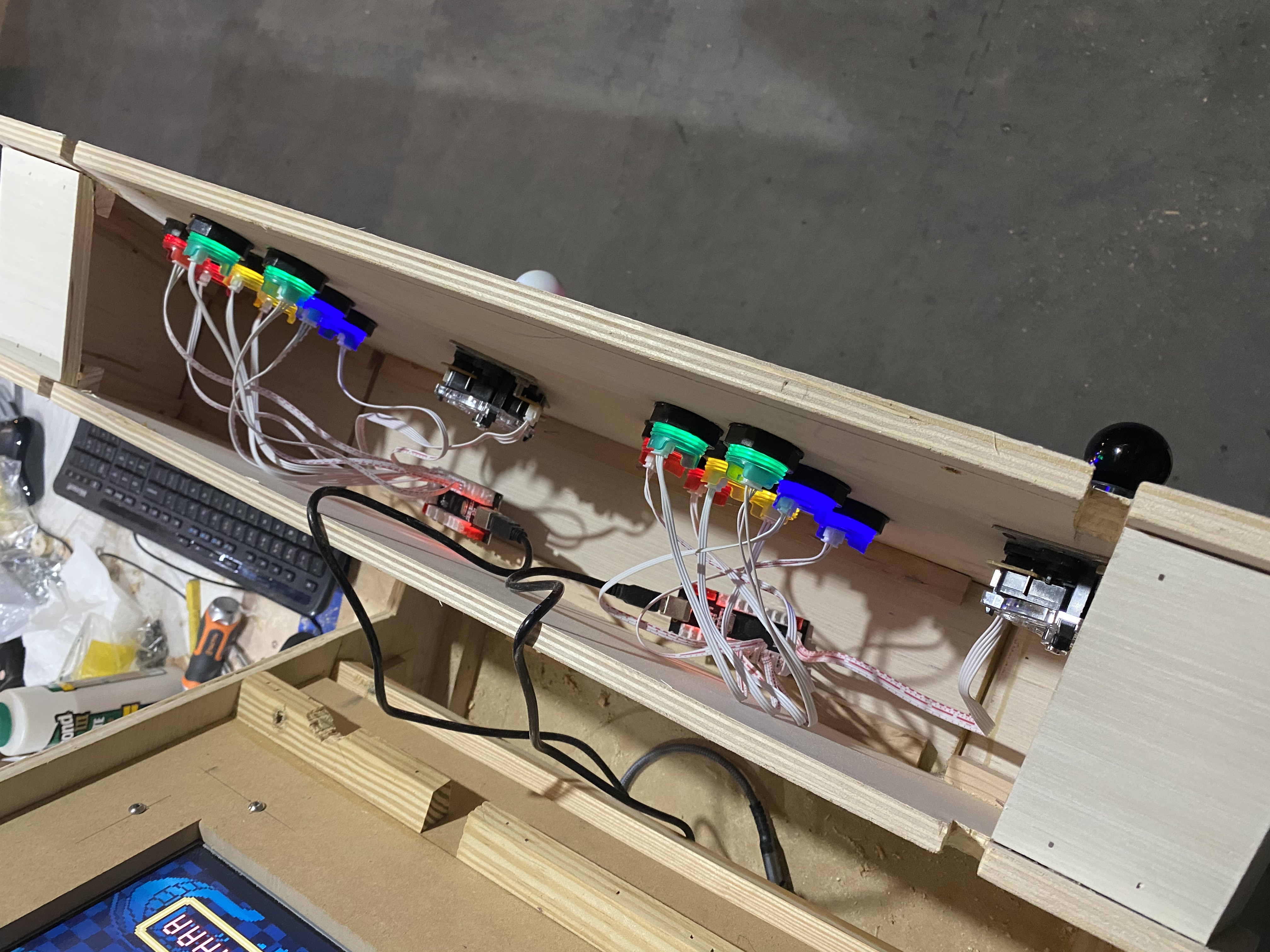 RetroPie Arcade Joystick Box Wiring RetroPie Arcade Joystick Box Wiring
