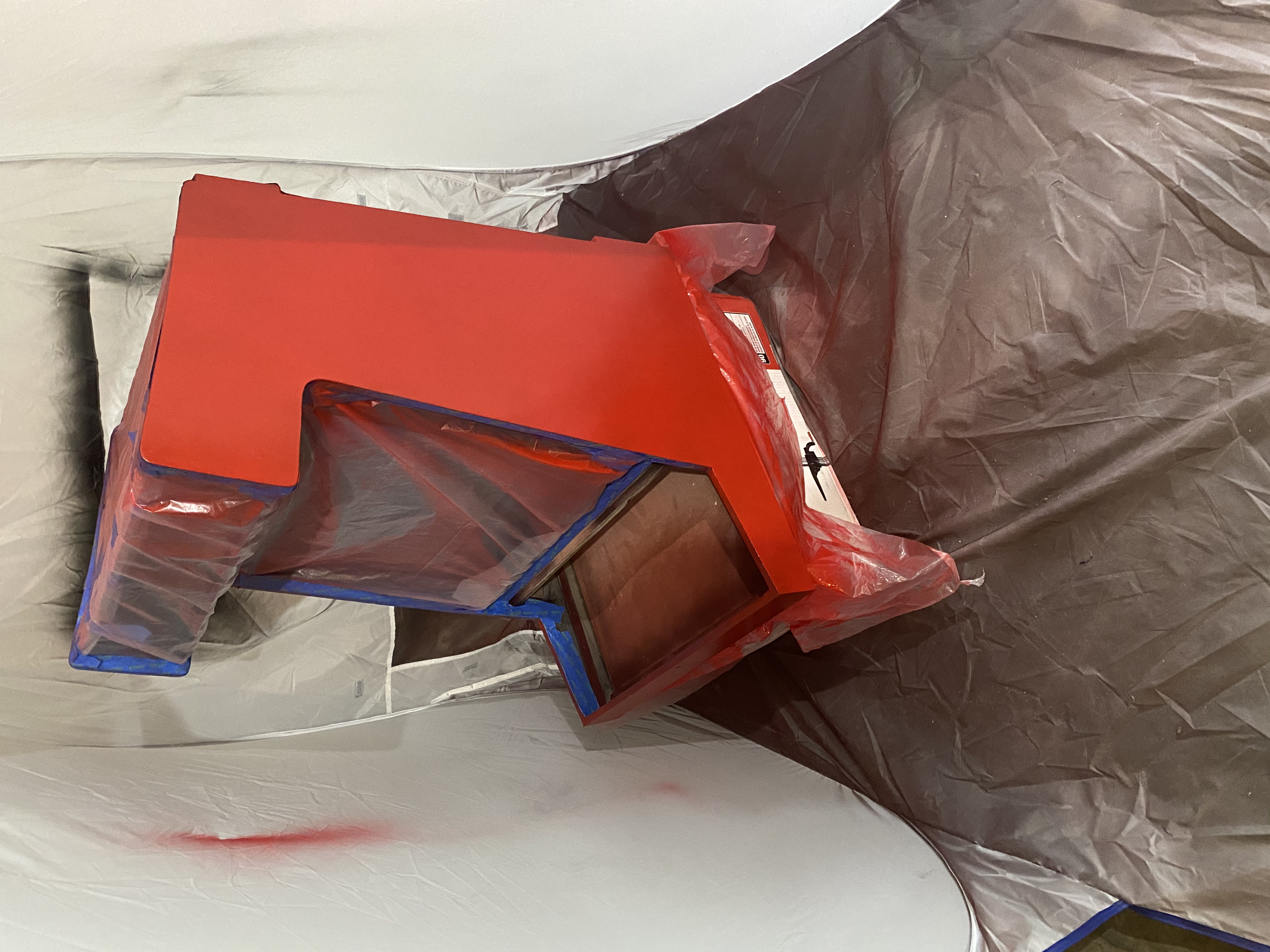 RetroPie Arcade Red Paint Work RetroPie Arcade Red Paint Work