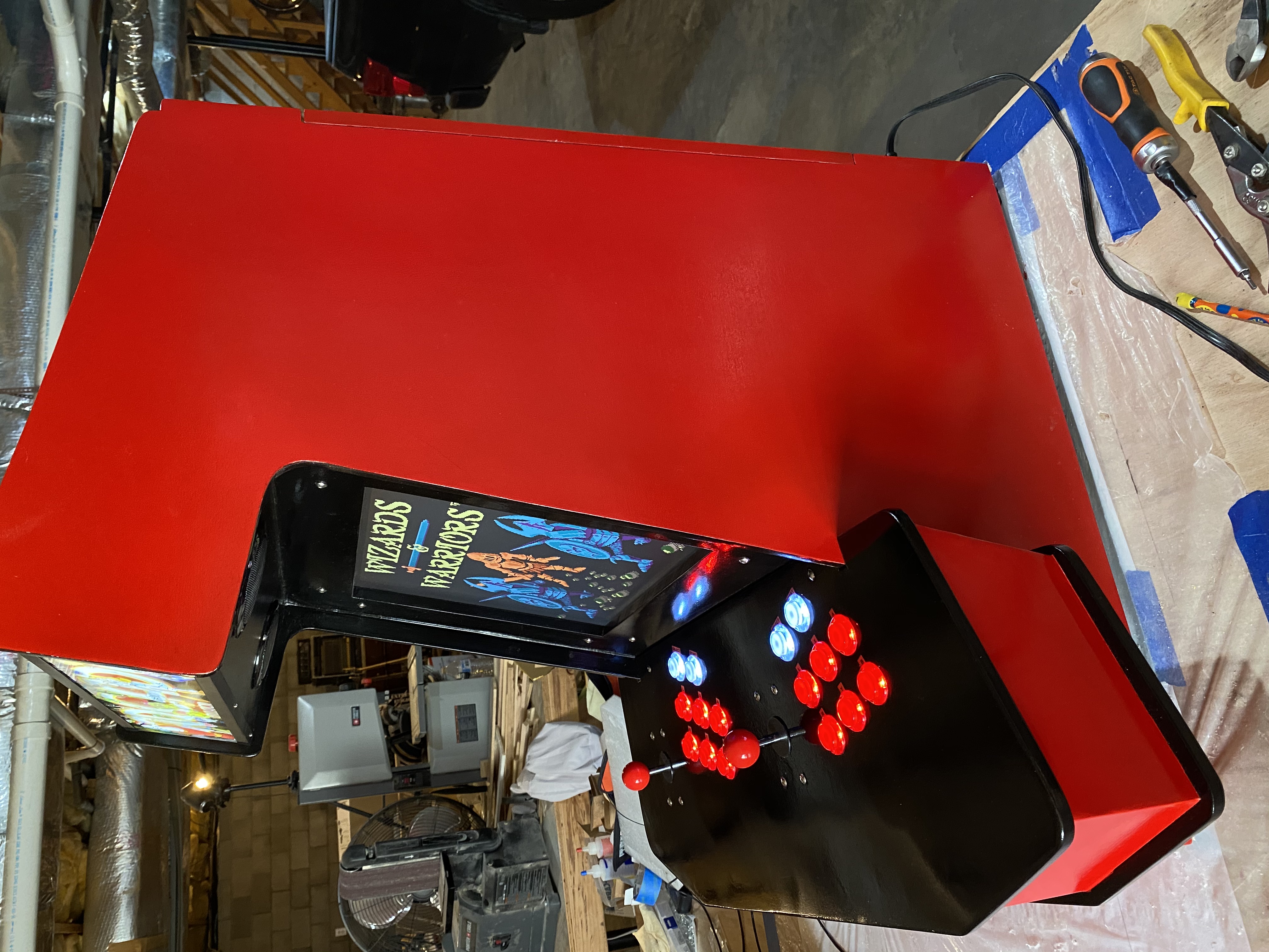 RetroPie Arcade Right Side View RetroPie Arcade Right Side View