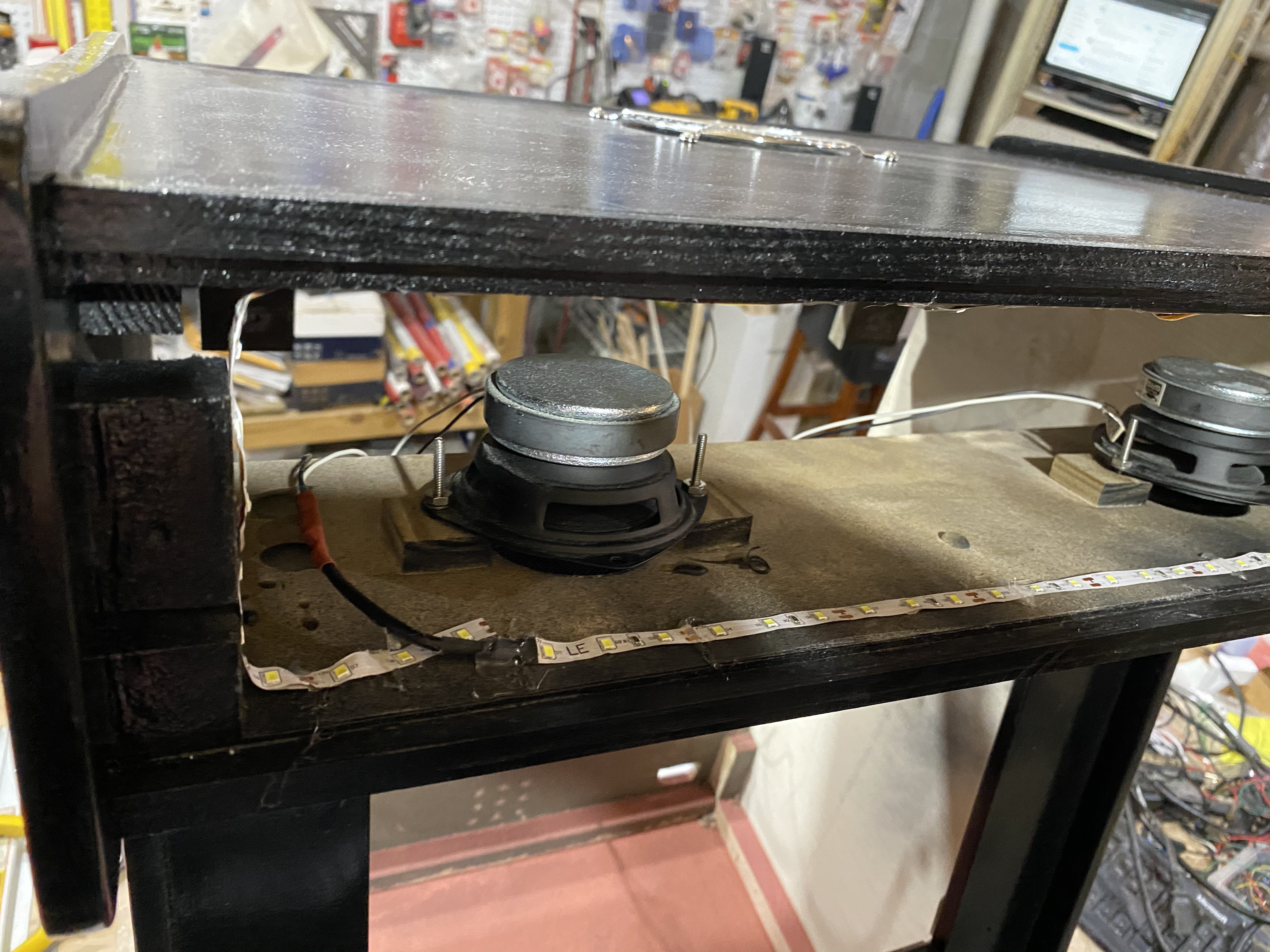 RetroPie Arcade Speakers Installed RetroPie Arcade Speakers Installed