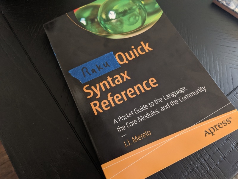 Yet Another Perl6 Raku Book Fix