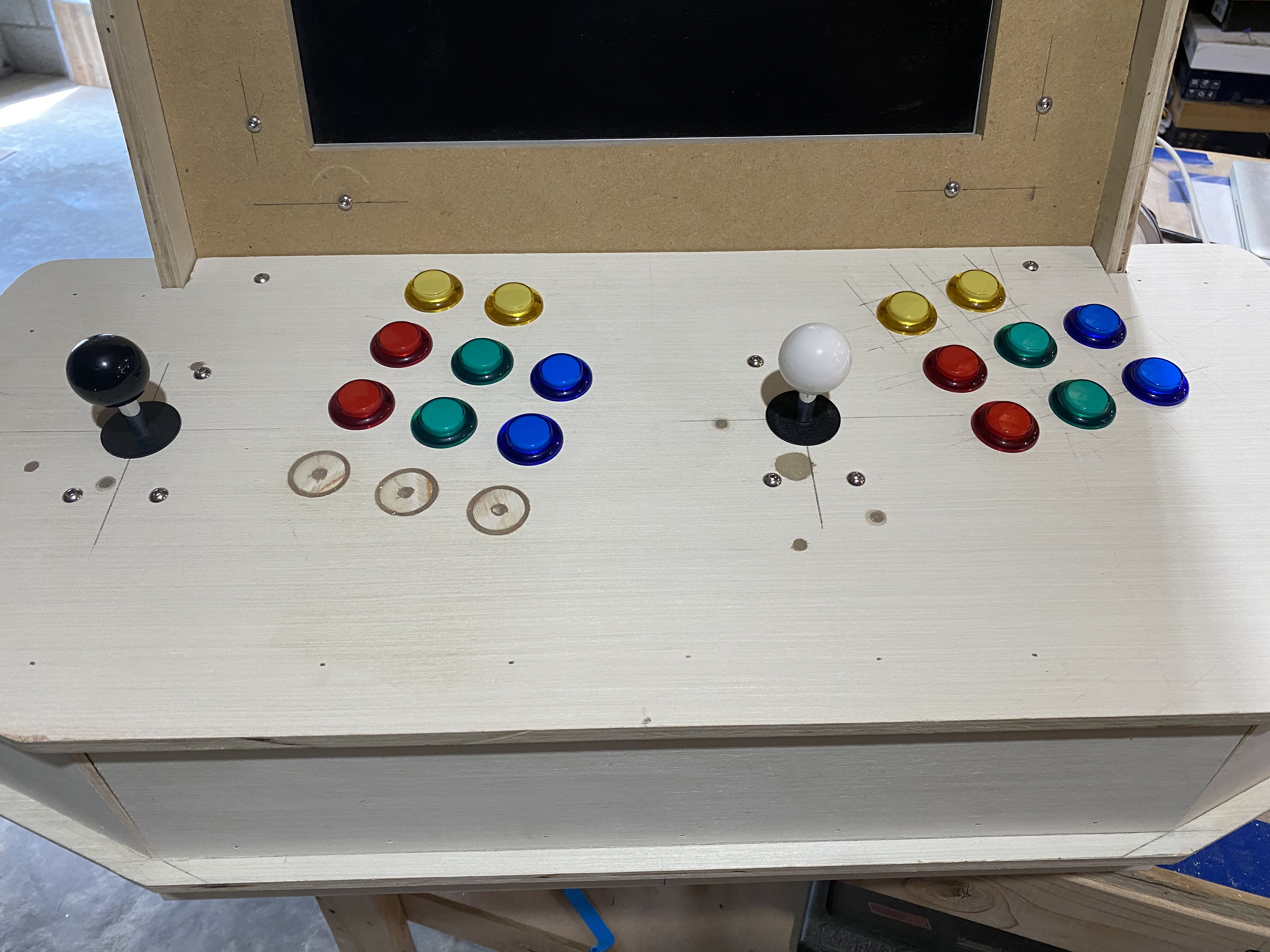 RetroPie Arcade Moved Button Fills