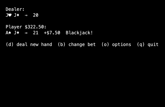 Blackjack in Clojure